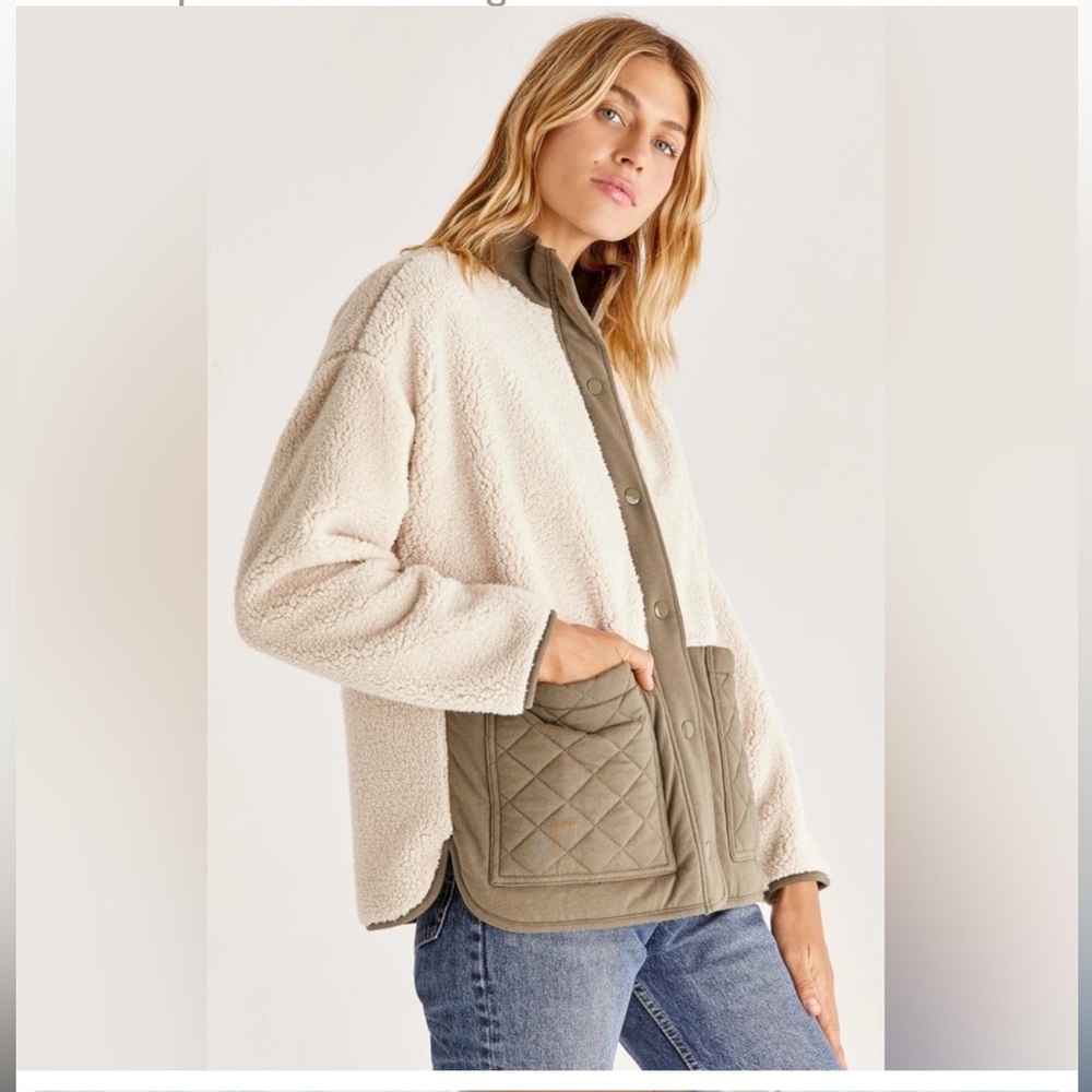 Z Supply Cannon Quilted Sherpa Jacket